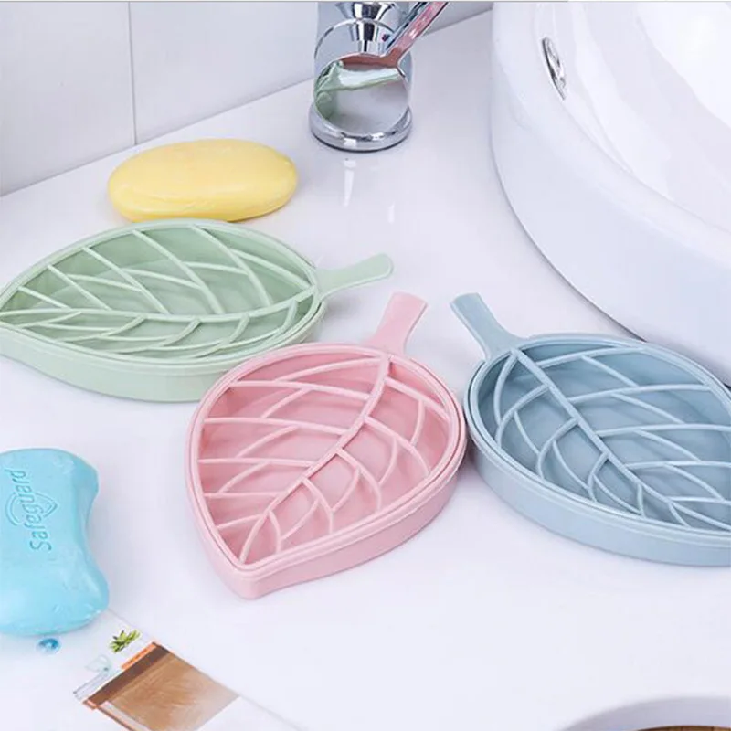 Коробка для мыла в форме листа скандинавском стиле подставка душа пешего туризма