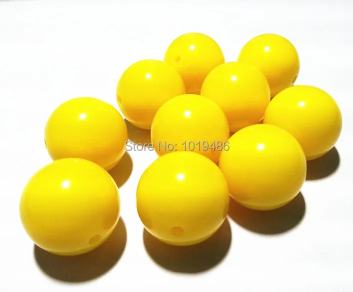 20 мм 105 шт./лот новые жёлтые жевательные жвачки Акриловые Твердые бусины