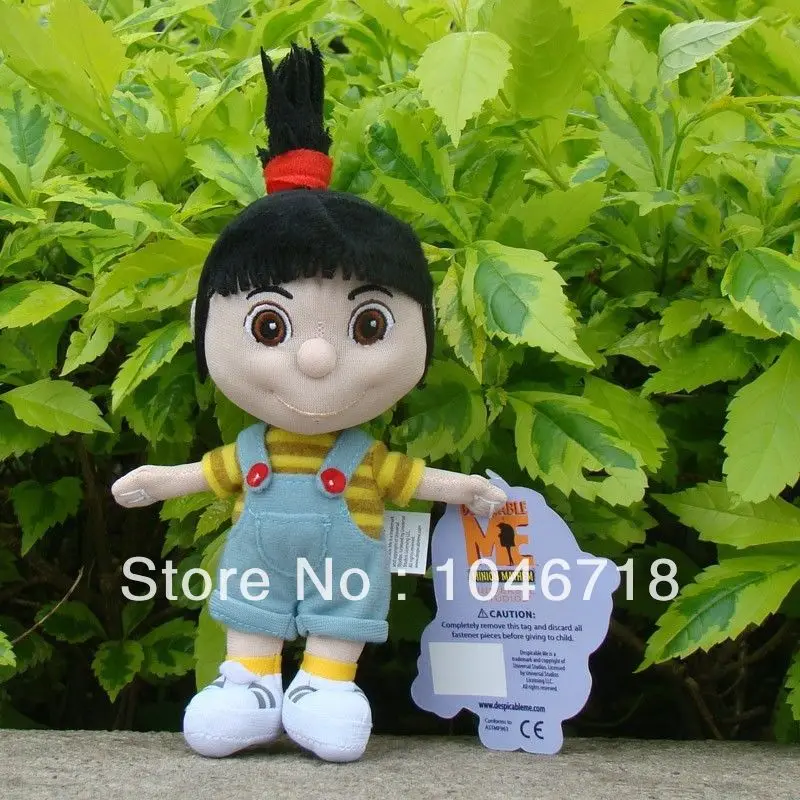 2 Pcs Despicable Me Plush Toy Dave 9&quot &amp Orphan Girl Agnes 7&quot Stuffed Animal Doll | Игрушки и хобби