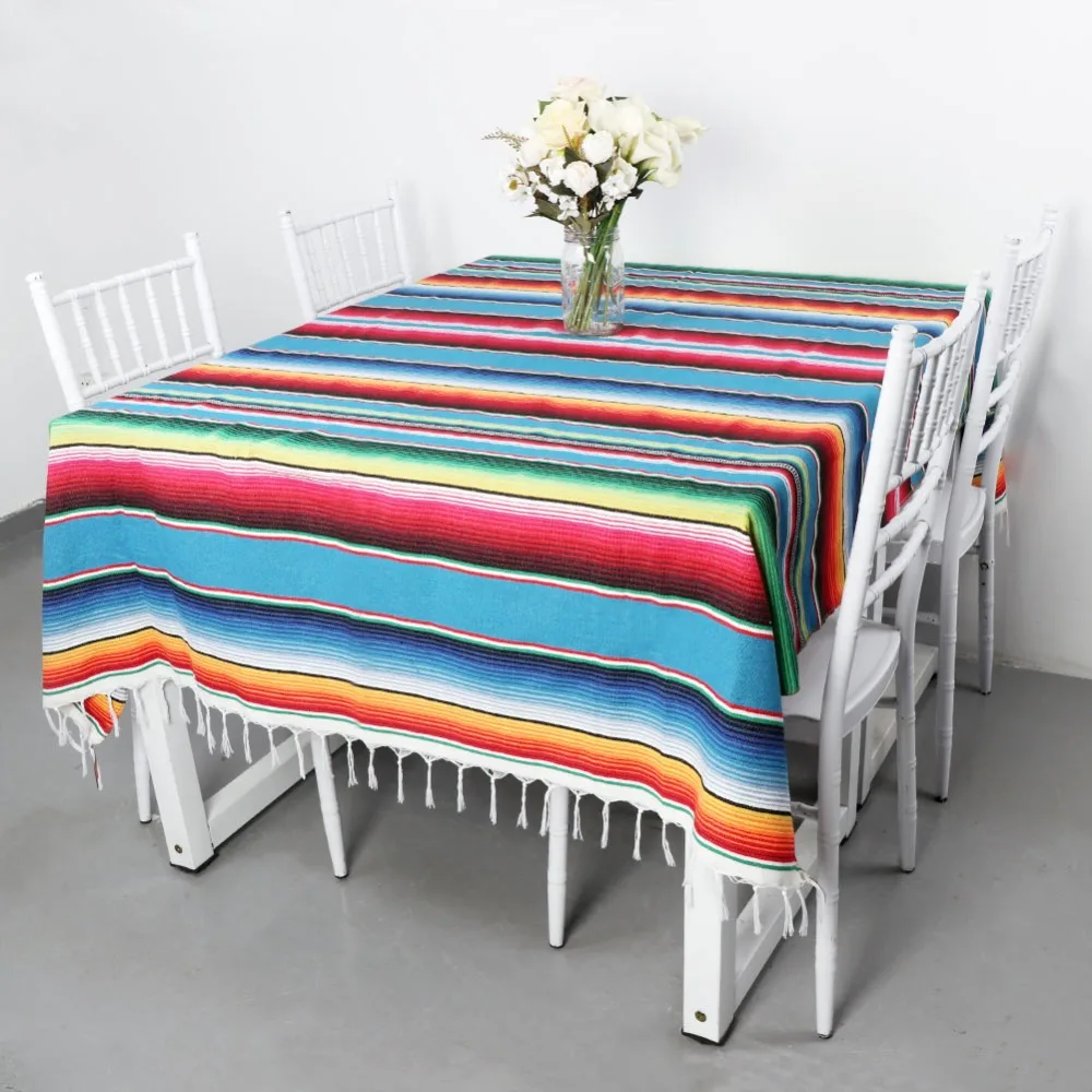 OurWarm 150X215cm Мексиканская хлопковая скатерть свадебные украшения мексиканское