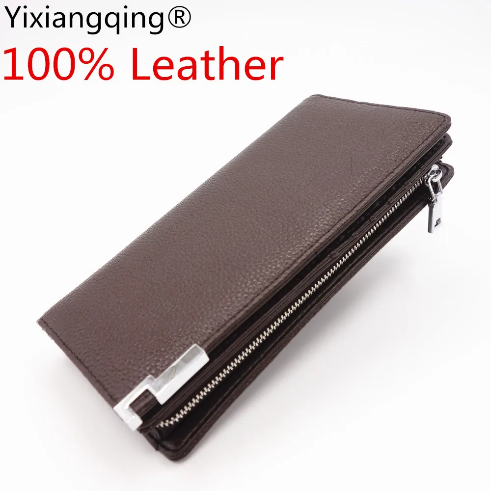 Новое поступление мужской тонкий кошелек с блокировкой RFID длинный брендовый