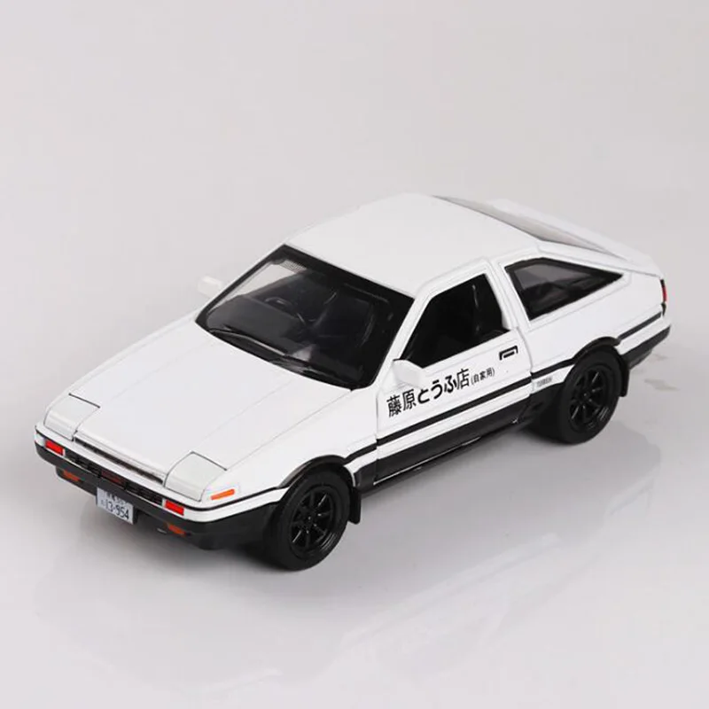 white 15 см 1:32 металлическое ведро сплав классические Initial D Япония AE86 Классический Авто модель оттягивающаяся назад Модель литые автомобили игрушки F - Цвет: white