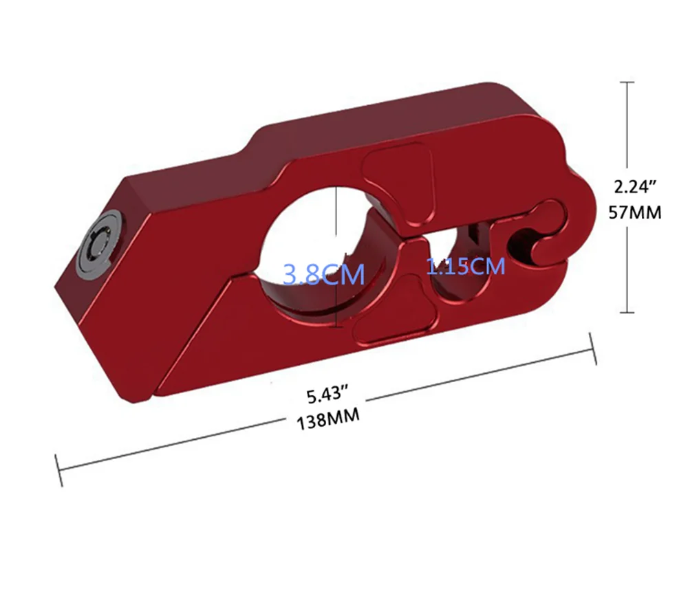 

Motorcycle modified brake horn fixed lock handle burglar for Kawasaki Z1000 ZX10R ZX12R ZX6R ZX636R ZX6RR ZX9R