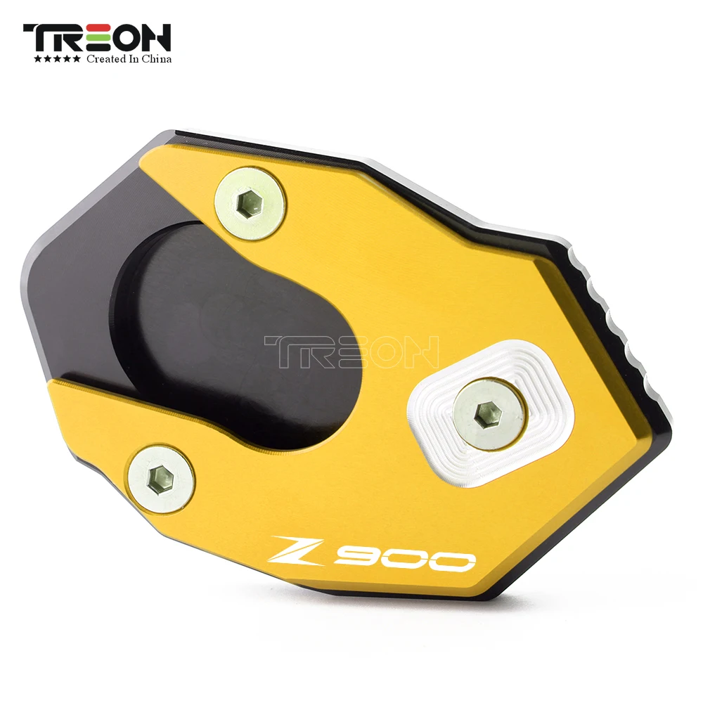 

For Kawasaki Z900 Z 900 17-18 Motorcycle CNC Kickstand Side Stand Extension Enlarger Pad Plate Foot Support Baseplate