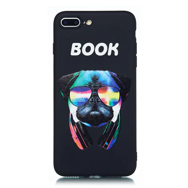Чехол для iPhone 8 Plus с рисунком совы, чехол для iPhone 6, 6 s, 7, 8 Plus, 5, 5S, SE, X, XS, MAX, XR, животный узор, мягкий чехол из ТПУ - Цвет: Dog