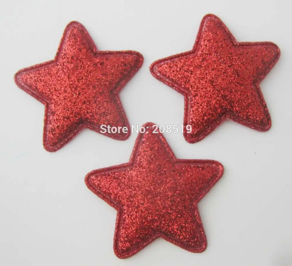 only red S Pannga около 35 мм мягкий Блестящий фетр Star 100 шт. Швейные Аппликации для судов основы для заколок для волос аксессуары - Цвет: only red S
