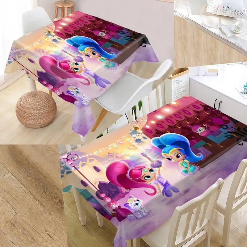 tablecloth Заказная блестящая скатерть квадратная/прямоугольная скатерть для свадебного стола покрывало для телевизора чайная скатерть - Цвет: tablecloth