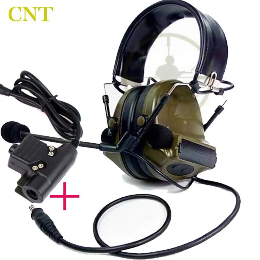 Тактическая гарнитура Comtac II военное шумоподавление с U94 PTT для Kenwood Motolora Midland Airsoft