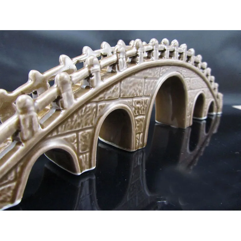 Аквариум аквариум искусственные керамики мост пещера-украшение для