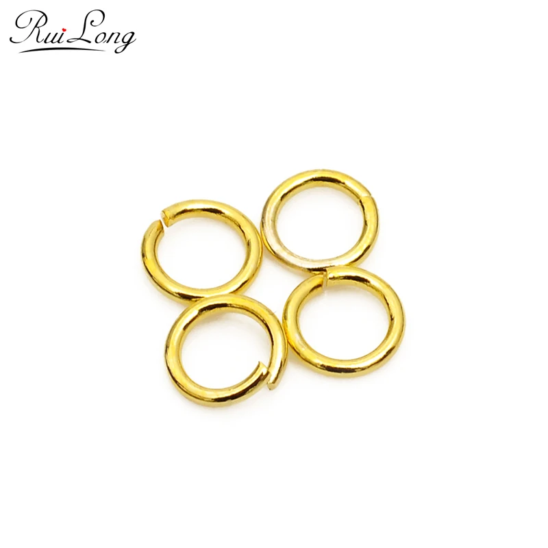 200 шт./лот 6 мм Оптовая Продажа петли металлические серебряные/Золотые/Родиевые