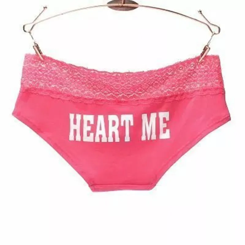 vs4 heart pink Женские сексуальные кружевные шелковые трусики, хлопковые темно-синие трусики с полосками, нижнее белье, нижнее белье, трусики, женское нижнее белье - Цвет: vs4 heart pink