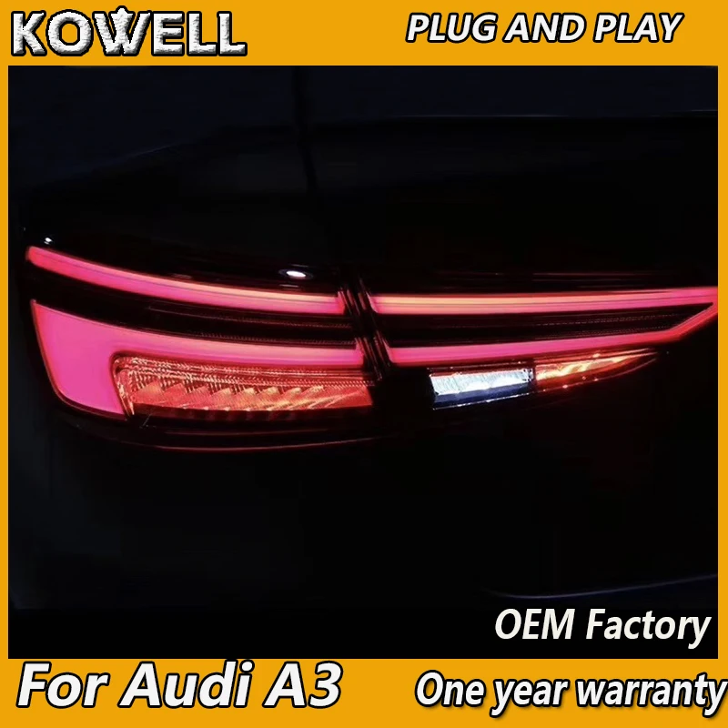 Автостайлинг KOWELL для AUDI A3 задний фонарь s 2013 2019 светодиодный с динамическим