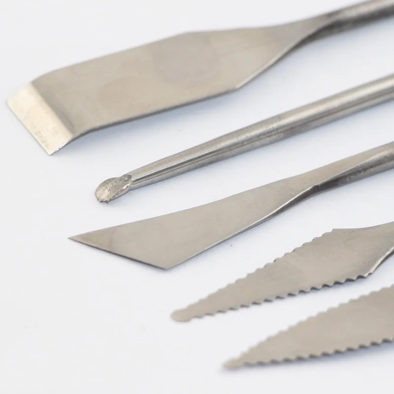 5 шт./компл. глиняные ножи из нержавеющей стали скульптурные инструменты Глиняная