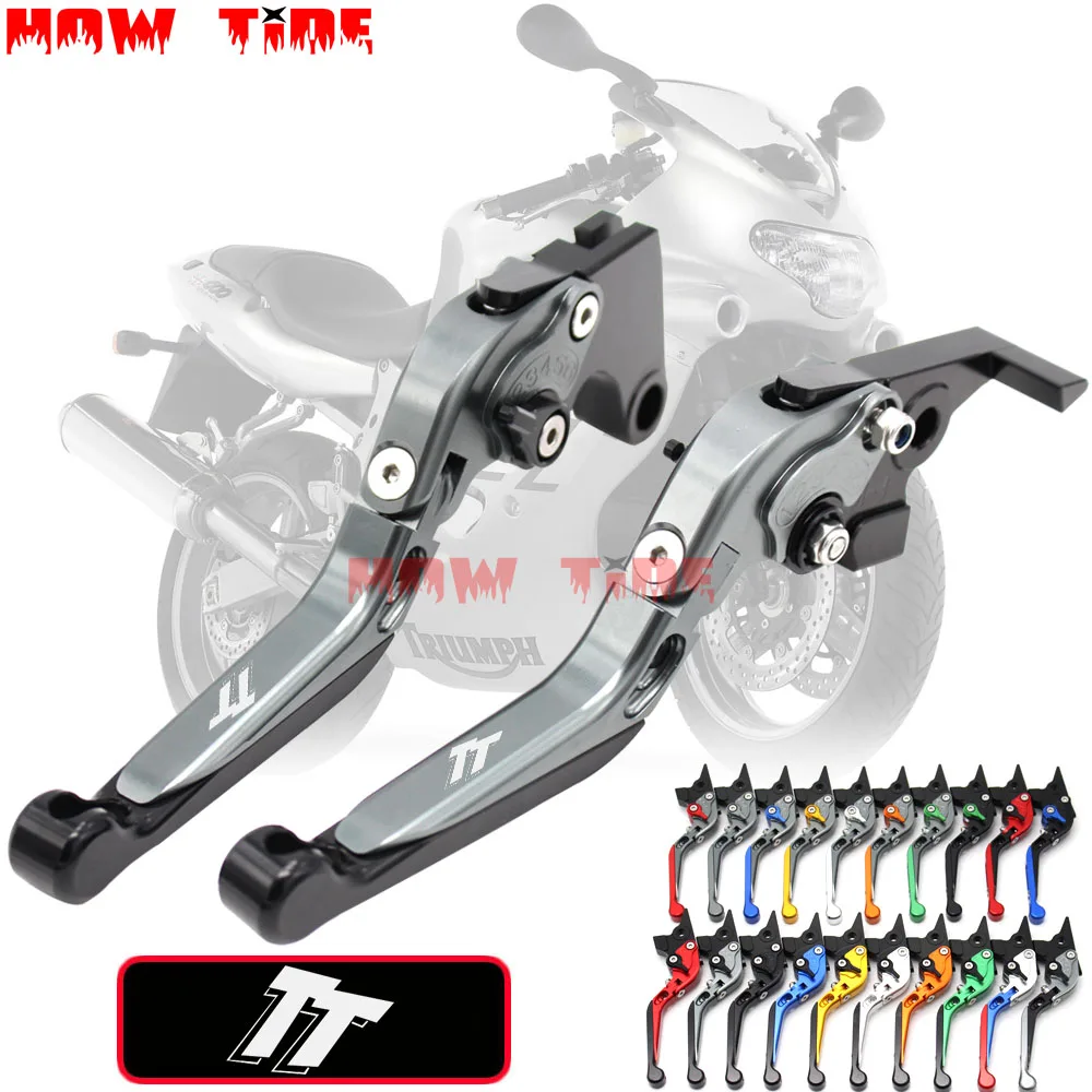 CNC регулируемые складные выдвижные рычаги тормозной муфты для мотоцикла Triumph TT 600