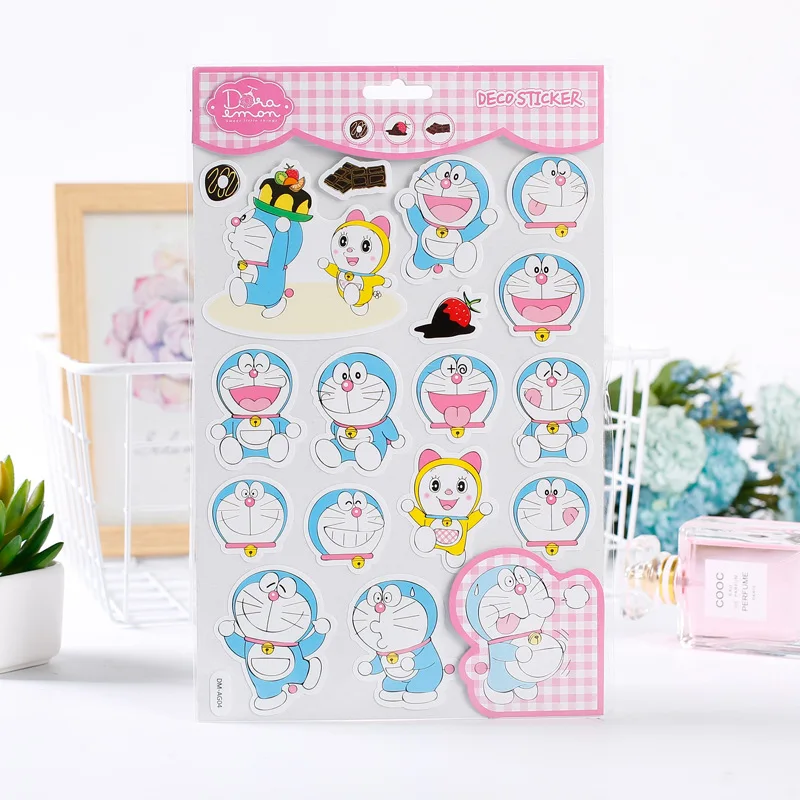 Милый Doraemon наклейка на чемодан декоративный планировщик наклейка, сделай сам, Скрапбукинг телефон дневник наклейка s kawaii ребенок подарок escolar
