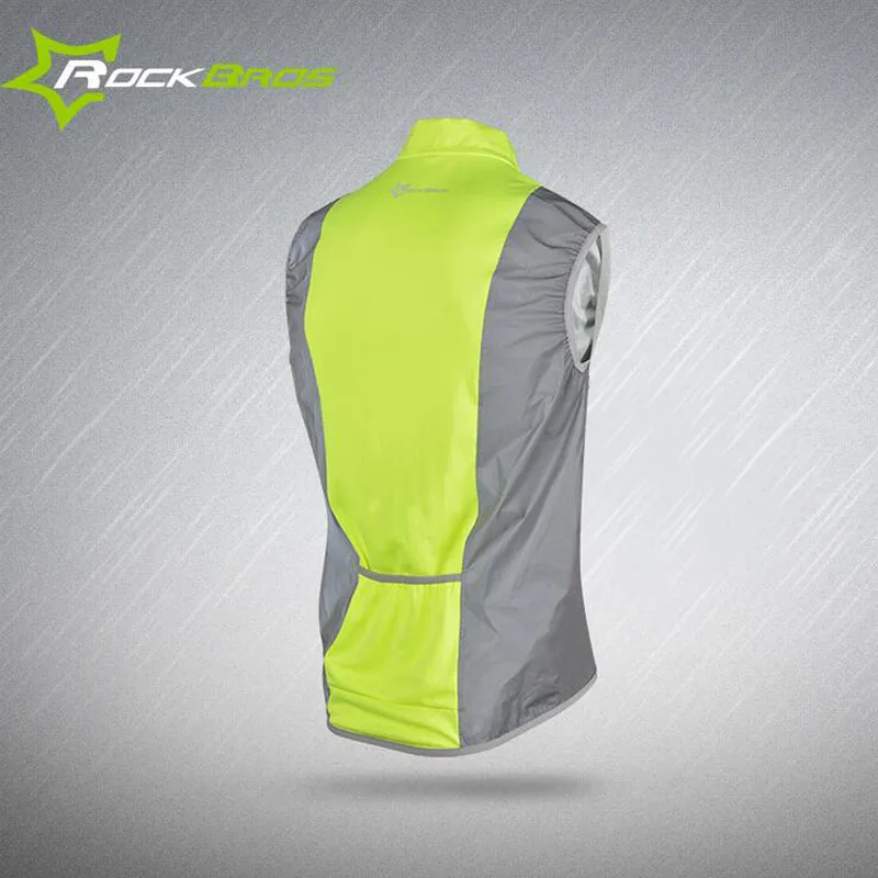 ROCKBROS жилет для велоспорта Спортивная Светоотражающая велосипедная жилетка