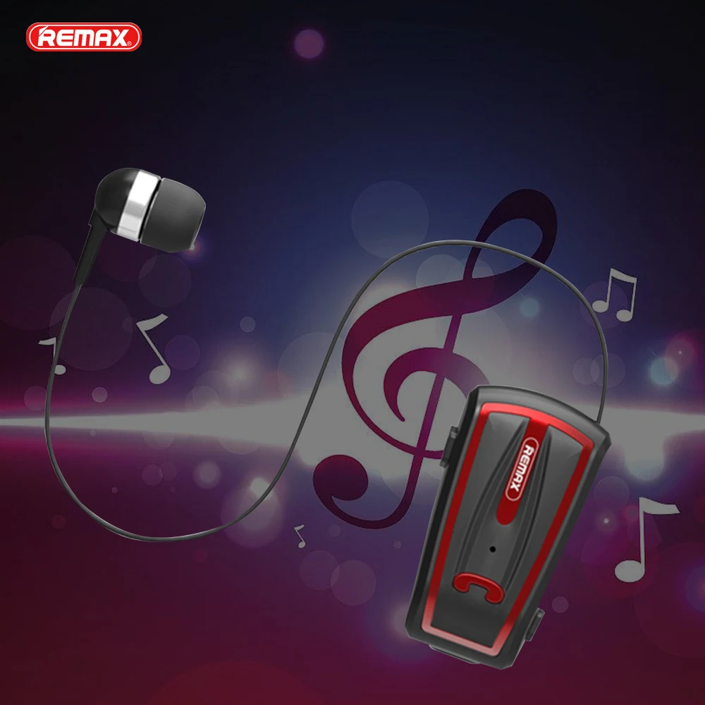 Беспроводные bluetooth наушники Remax T12 с клипсой для воротника и микрофоном