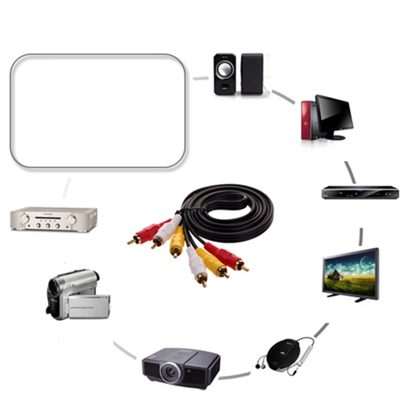 USB 2 0 HDMI к RCA OTG адаптер конвертер Android аудио видео кабели для ПК ТВ DVD VHS устройство