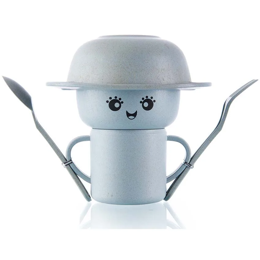 Детская посуда из пшеничного волокна 5 шт./компл. детские блюда Тарелка чашка