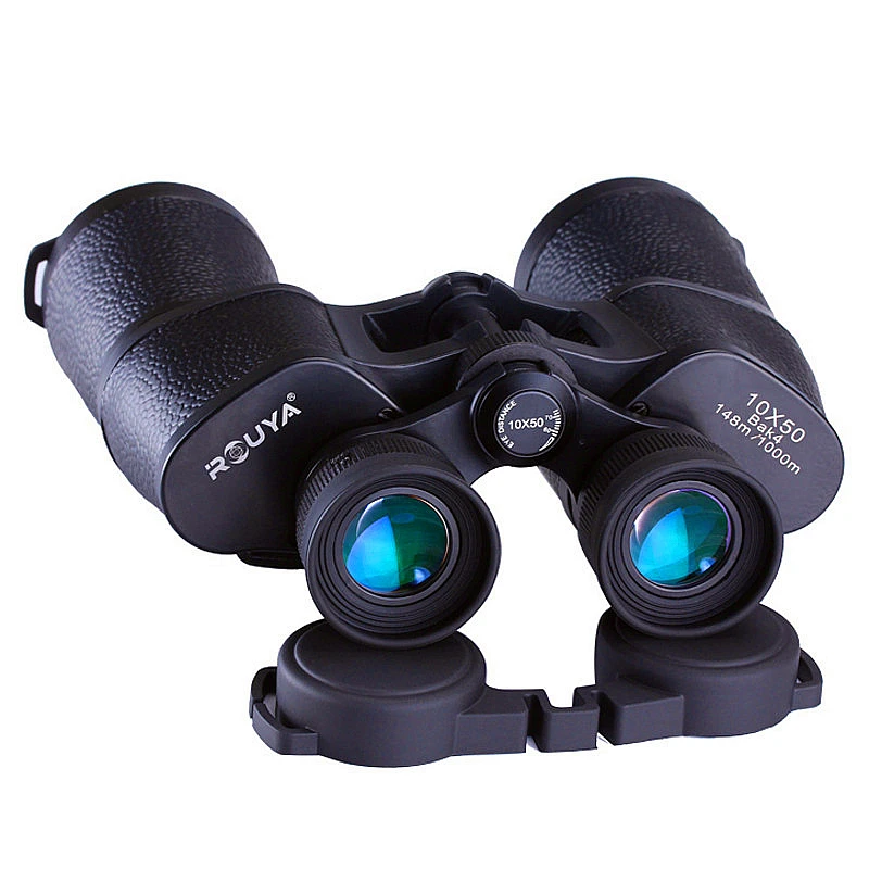 Мощный бинокль Rouya 10x50 профессиональный немецкий Lll ночное видение Bak4 Hd Telesope