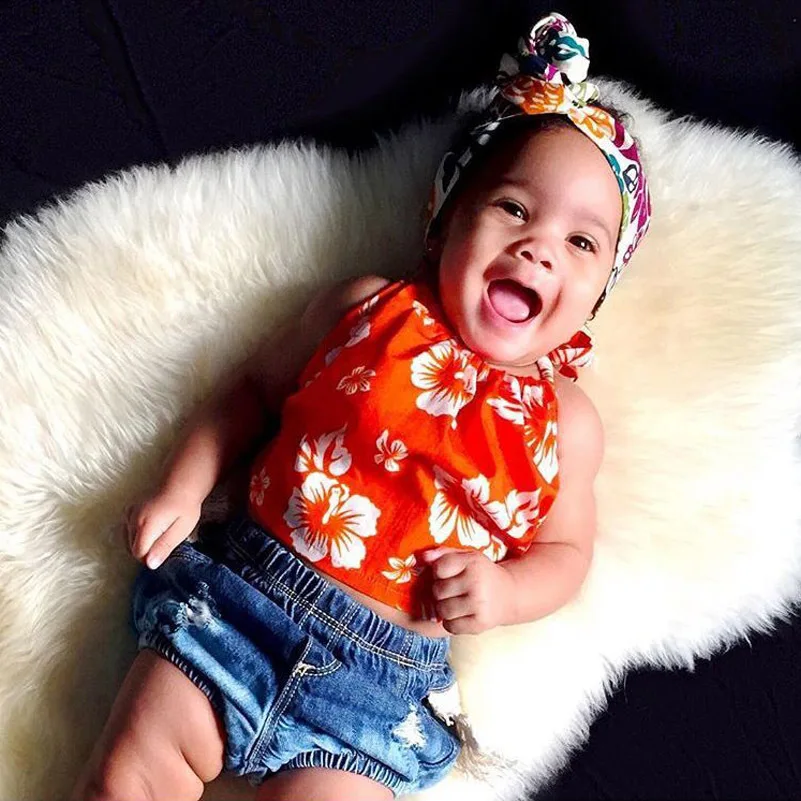 Горячие Штаны деним Шорты Дети Летний Новый для маленьких девочек пачка