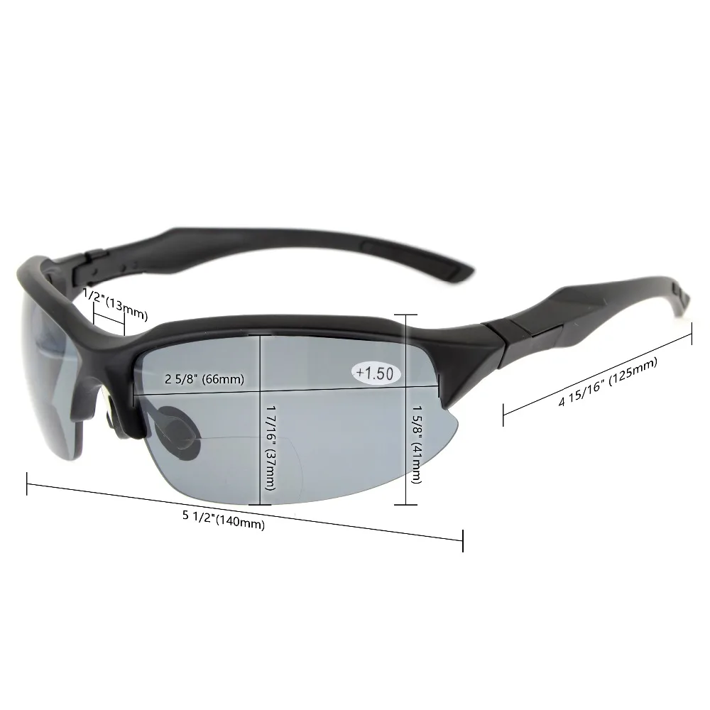 TH6188 бифокальный Eyekepper TR90 небьющиеся спортивные бифокальные Солнцезащитные очки