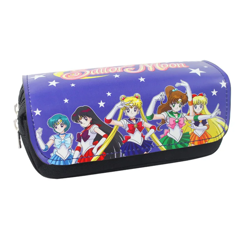 Sailor Moon Чехол для карандашей с мультипликационным принтом Adventure Time BMO, сумка для студенческих канцелярских принадлежностей/косметичка для путешествий/сумка для хранения - Цвет: Sailor Moon