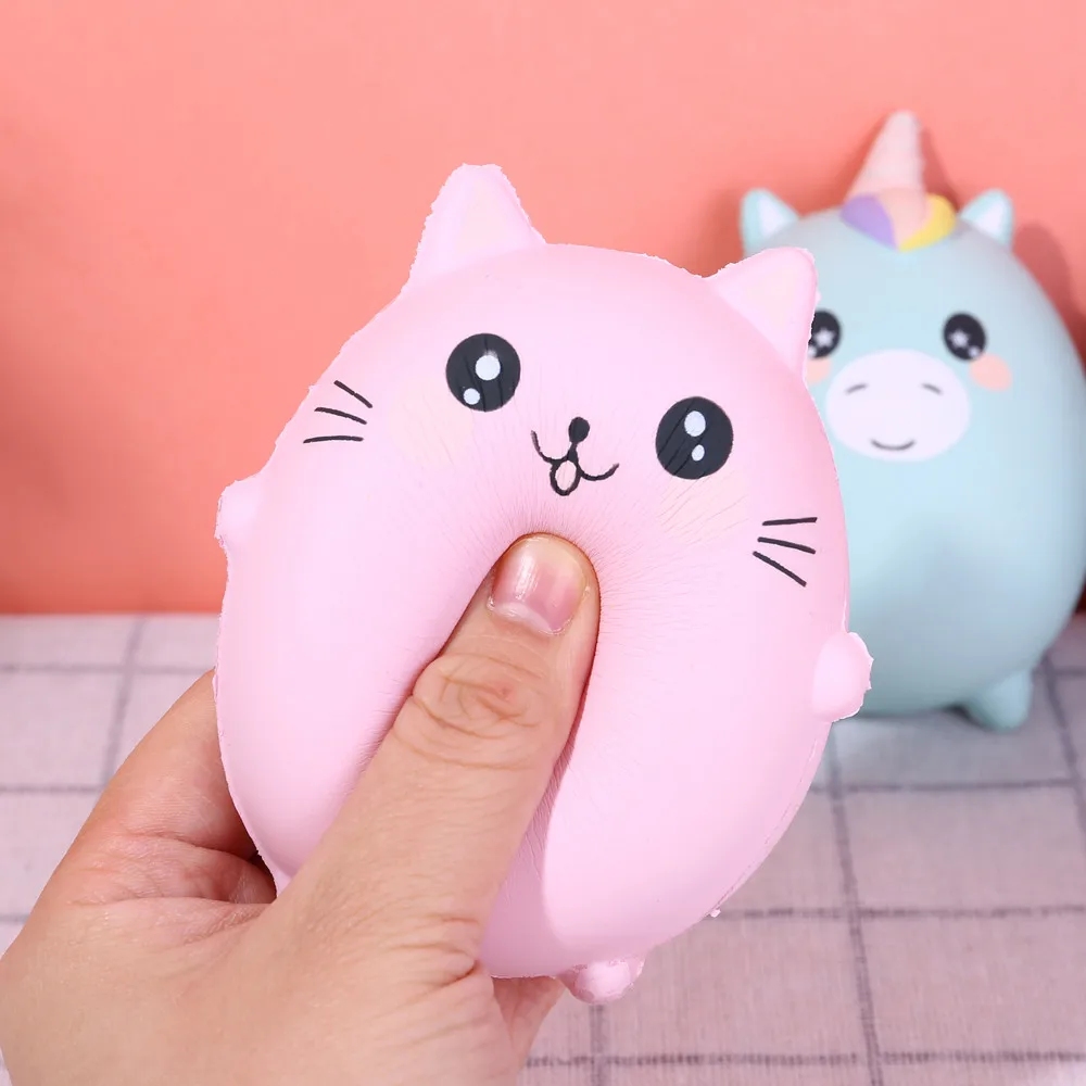 Новый яйцо кошка декомпрессия jumbo игрушка медленно поднимающийся крем