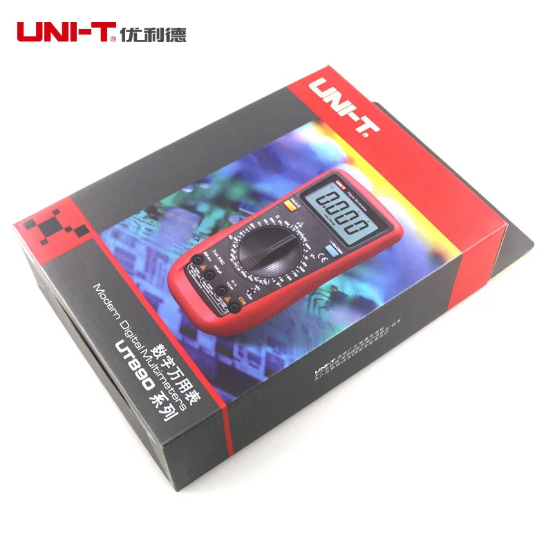 Цифровой профессиональный мультиметр UNI-T UT890C + тестер напряжения тока C/F