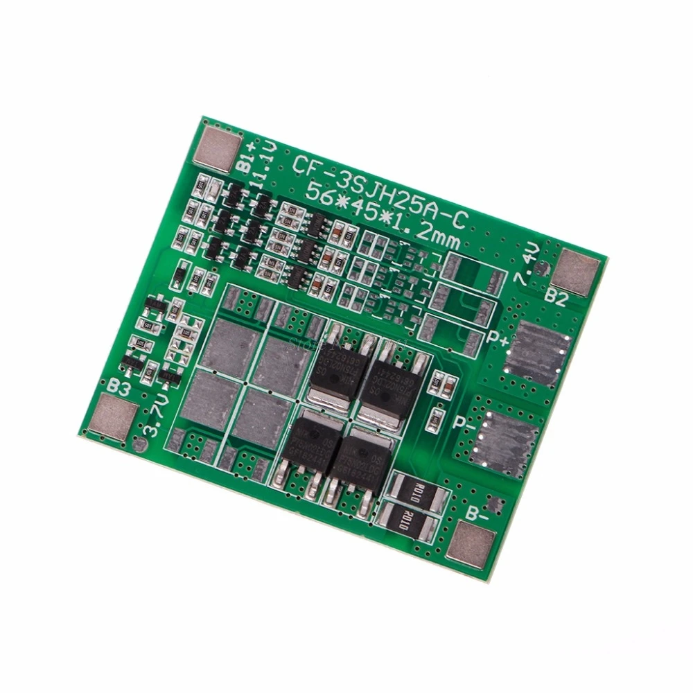 Зарядное устройство для литий ионных аккумуляторов 3S 12A 12 В 18650 защита BMS плата PCB