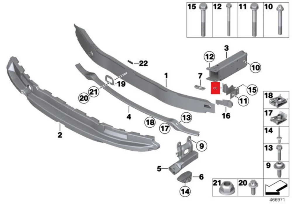 Передняя несущая ось опорная передняя S подходит для BMW F30 F31 F20 F21 SX OEM: 51647245796