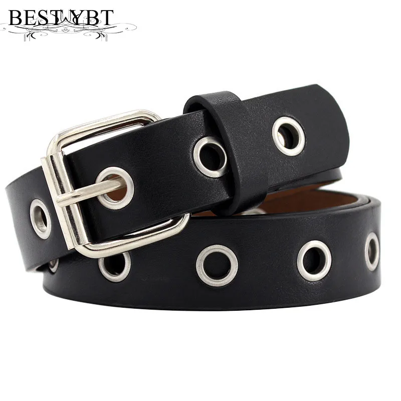 Best YBT Women belt new students Hollow high quality belt fashion casual Alloy pin buckle Women cowboy pants belt