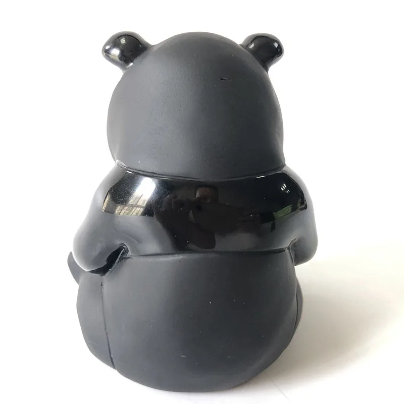 Free Shiping Natural Crystal Black Obsidian Bear Stone Polished Healing carving Gemstone CuteToy Or Deco FYY | Дом и сад