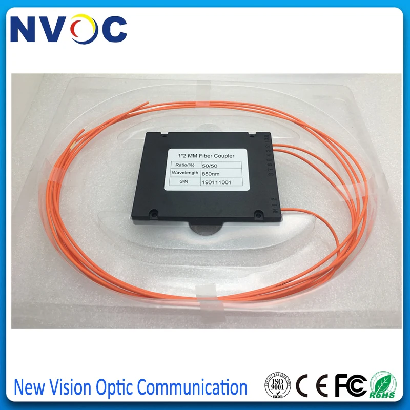 850/50/50 нм мм 850 коэффициент связи LC/UPC 1x2 FBT соединитель 1*2 50/125 2 0 многорежимный 1 м LC