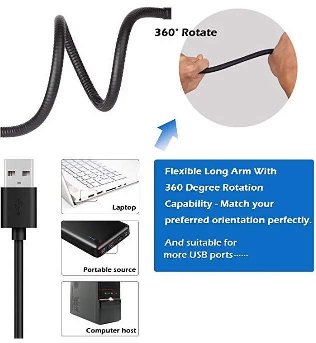 Новое поступление USB зарядка селфи портативная вспышка светодиодная камера для