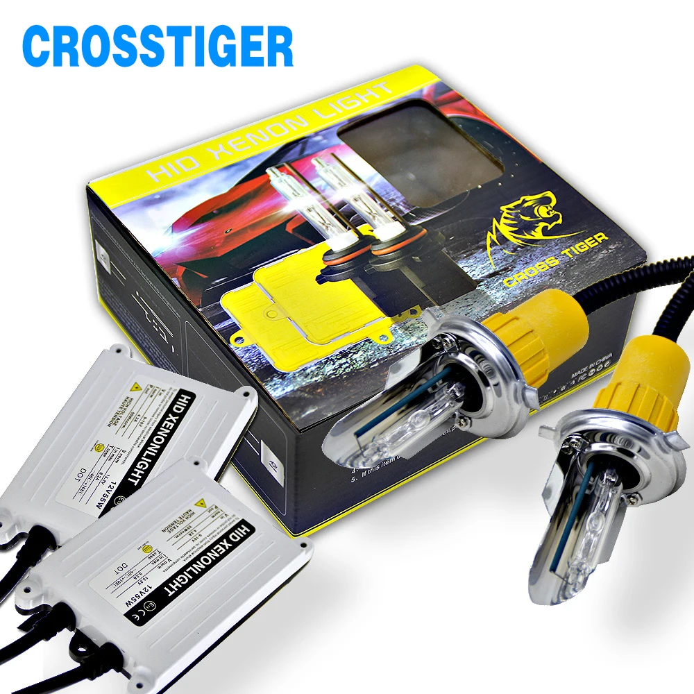 55 Вт Быстрый старт h4 Hi/low H4 bi xenon HID H1 H7 H11 9005 9006 комплект для ксеноновых ламп блок зажигания H4 ксеноновая h7 Лампа 6000K