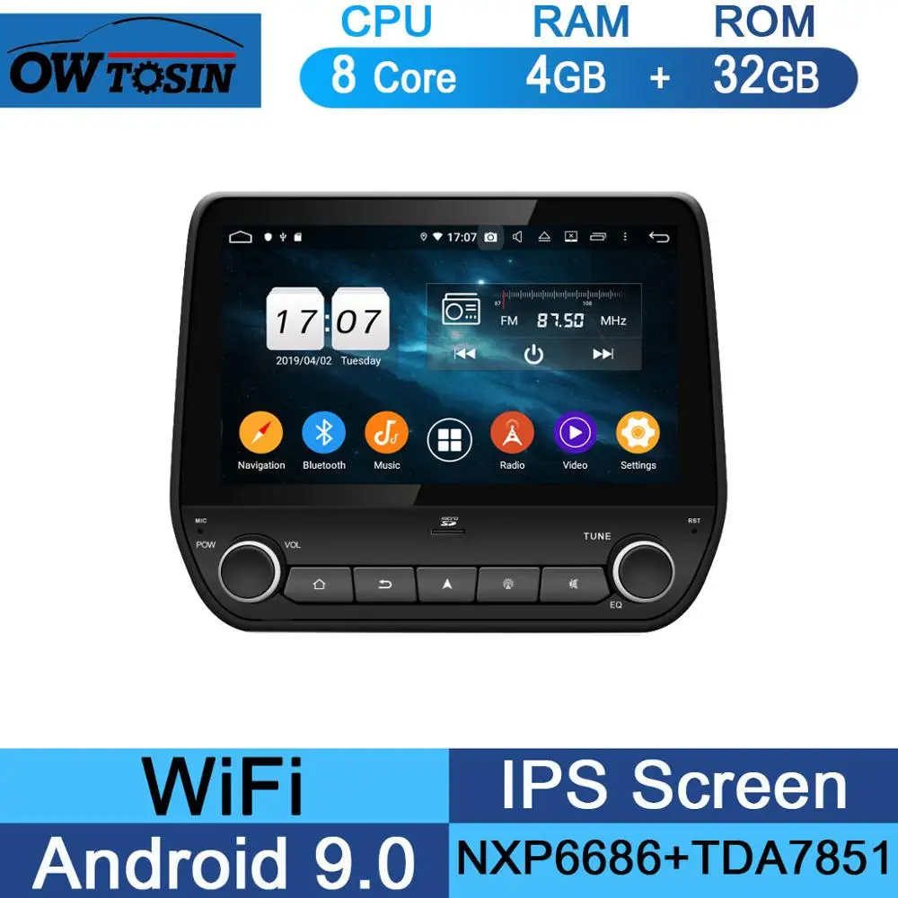 32G " ips Android 9,0 Восьмиядерный 4 Гб ОЗУ+ 64 Гб ПЗУ автомобильный dvd-плеер мультимедиа для Ford EcoSport Fiesta радио gps Parrot BT - Цвет: 32G