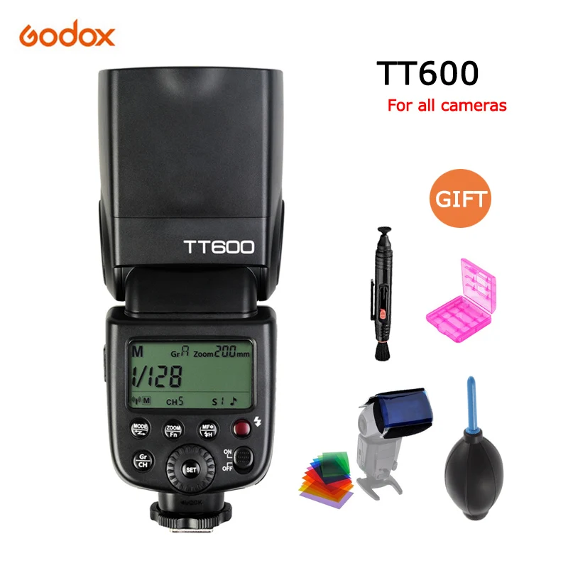 Беспроводная фотовспышка Godox TT600 TT600S для камеры со встроенным