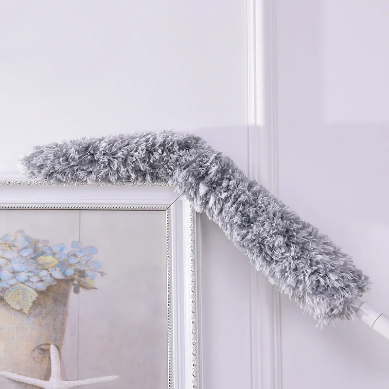 Retractable Long-handled Duster Suspension Microfiber Cleaning Brush Flexible Household Furniture Car Electrostatic Dust Cleaner | Дом и сад