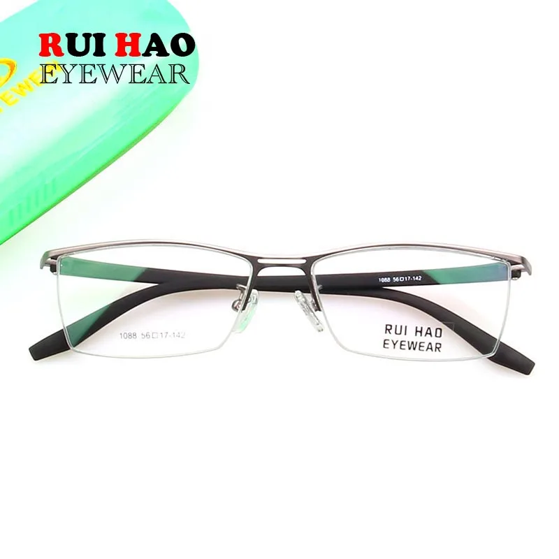 

Fashion Optical Glasses Frame Rectangle Half Rimless Design High Elasticity Temple TR90 Prescription Eyeglasses Frames 1088