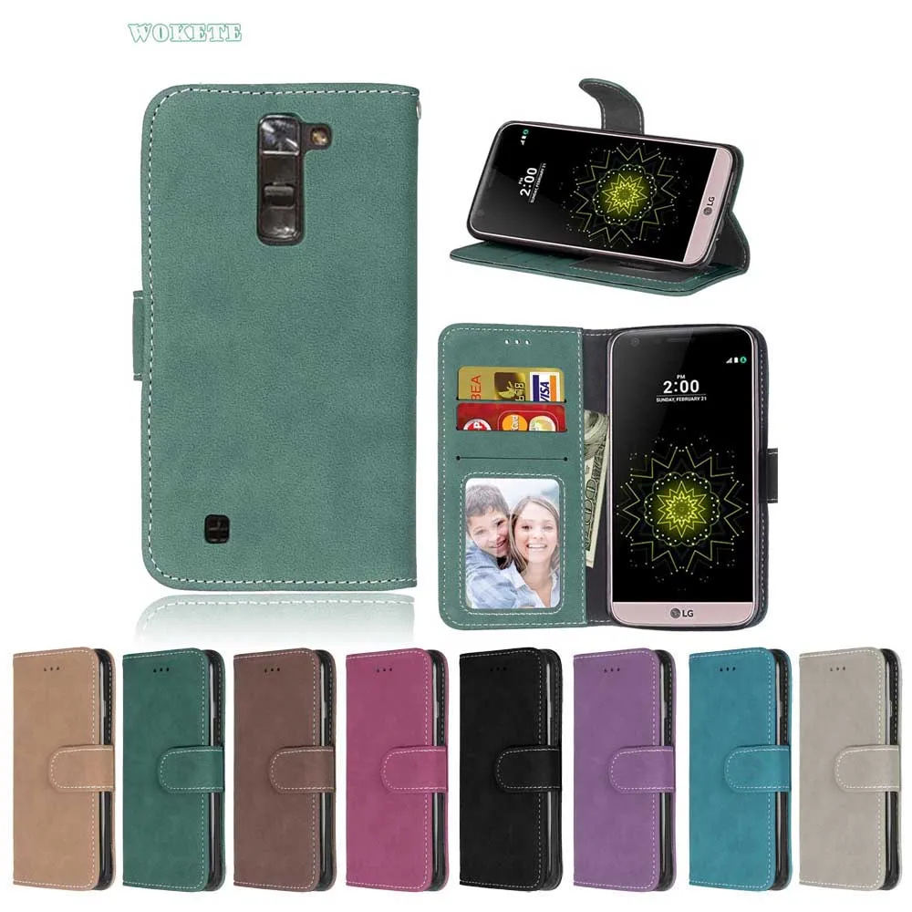 Люкс Ретро Кошелек Флип PU Кожаный Бумажник карты слоты Case с Photo Frame Обложка для Lg