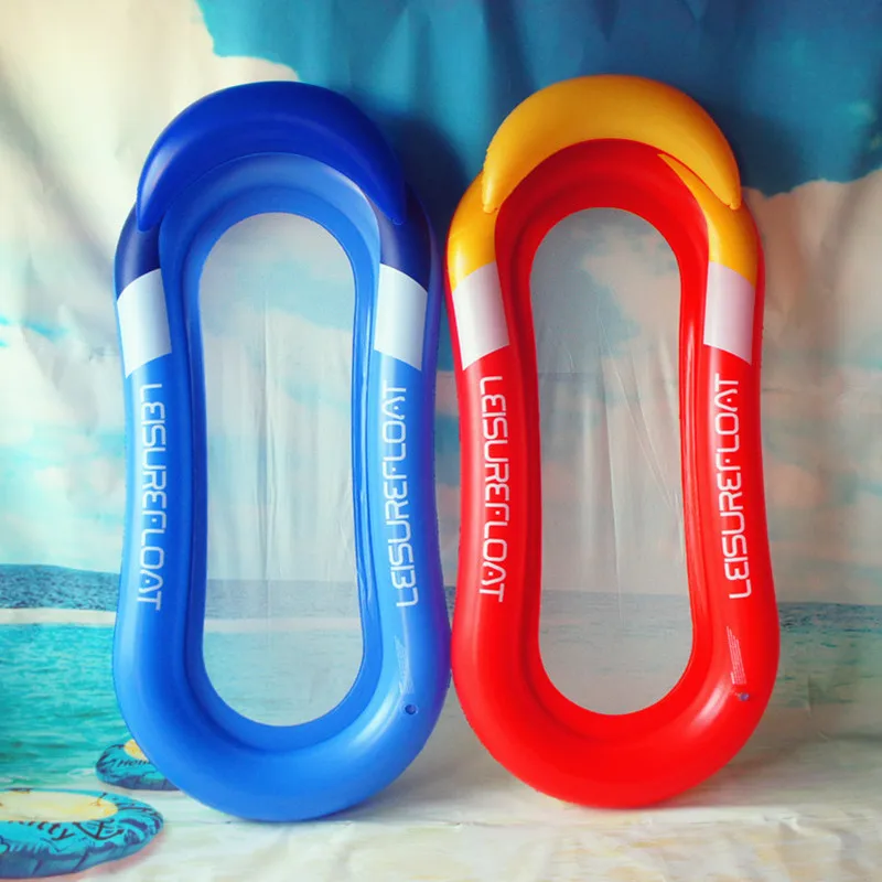 

Single Inflatable Floating Row Chair Lounge Pool Floats Beach Air Mattress for Swimming Water Sports Floating Sleeping Bed Chair