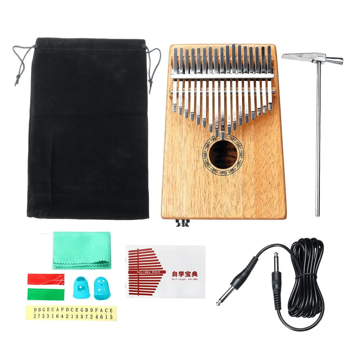 17 клавишный эквалайзер Kalimba Thumb Piano w/тюнер Hammer Африканский Традиционный