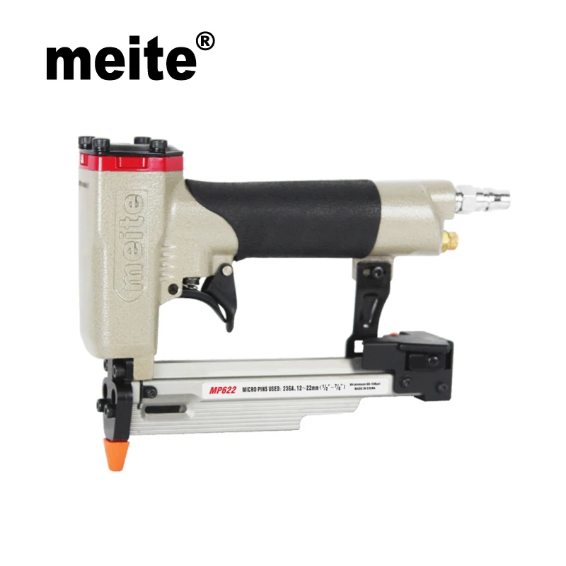MP622 meite фирменный пистолет для ногтей воздушный микро-Пиннер для 12-22 мм безголовых штифтов 23 калибра 7/" Пневматический штифтовый пистолет Jun.14. Обновление инструмент