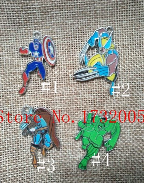 Новые Классические 20 шт мультфильм суперхеос Подвески самодельные ювелирные C