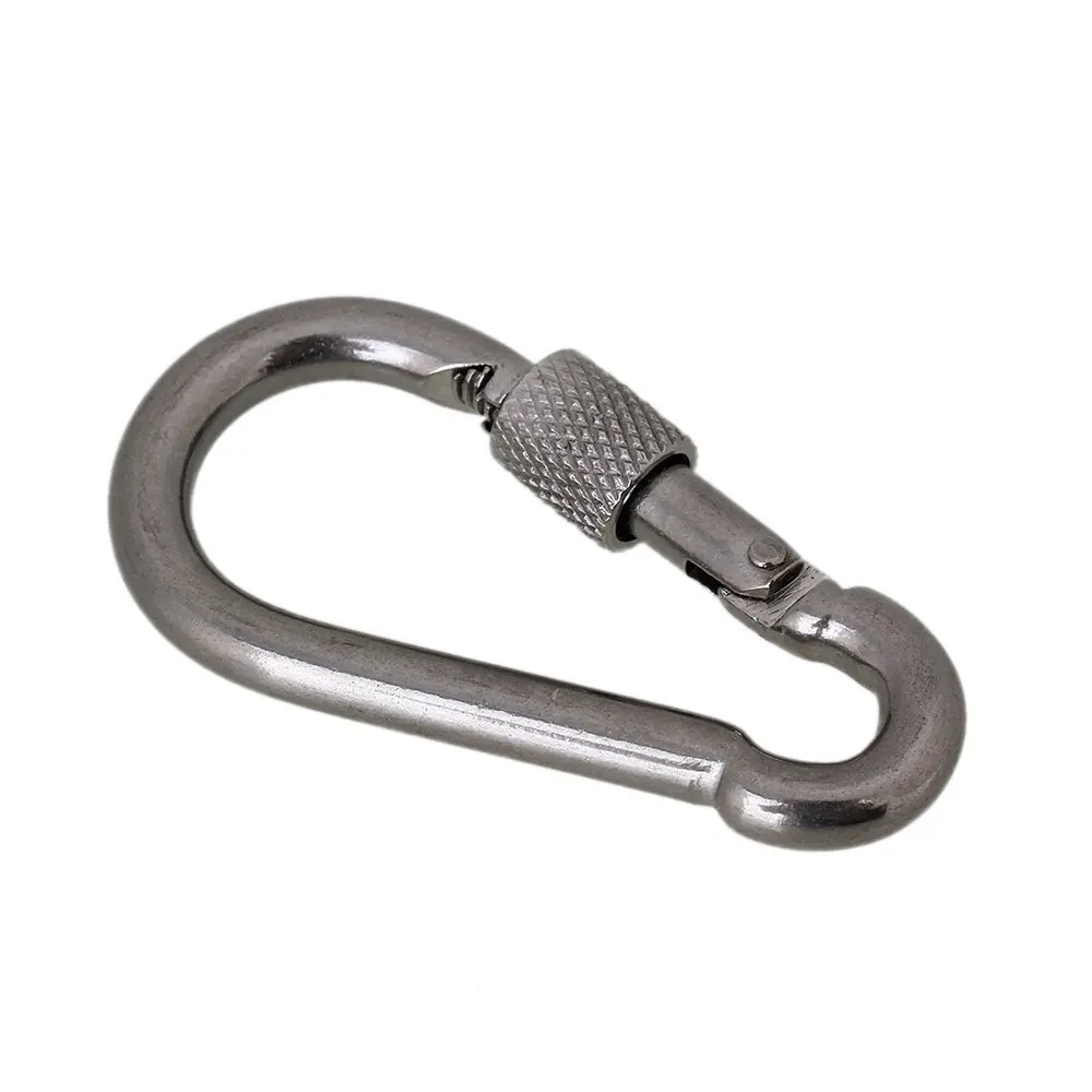 Серебристый сверхпрочный карабин из нержавеющей стали марки M6 61 мм 304 дюйма|connector