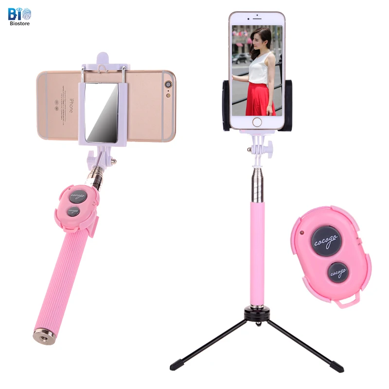 [Био селфи палки] Универсальный Bluetooth мини Автоспуск беспроводной пульт