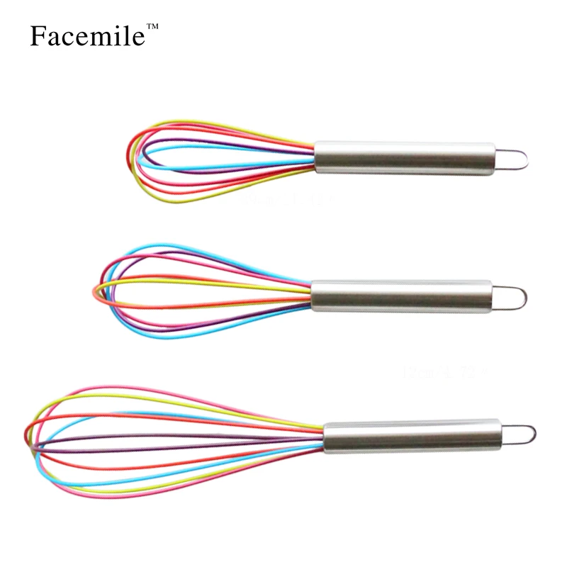 Кухонный силиконовый венчик 3 размера миксер для взбивания яиц инструменты