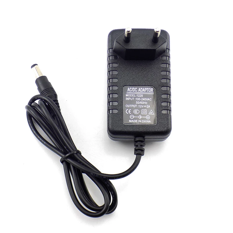 12V 2A 2000mA US EU Plug 100 240V преобразователь переменного тока в постоянный Мощность