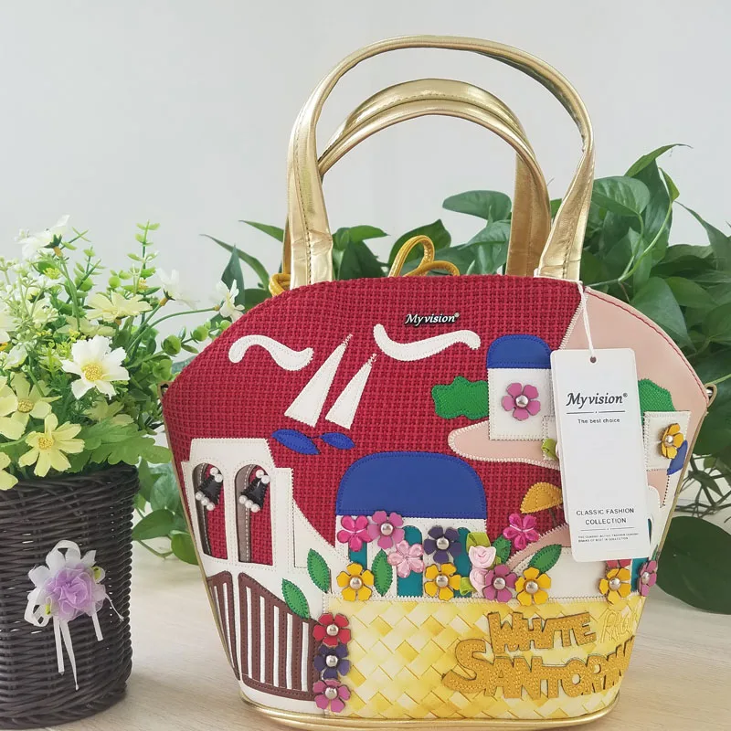 2017 для женщин сумка Италия Braccialini Сумочка Стиль Ретро ручной работы Bolsa Feminina